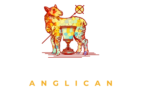 King of Grace Anglican church logo featuring a crowned lamb and communion chalice.